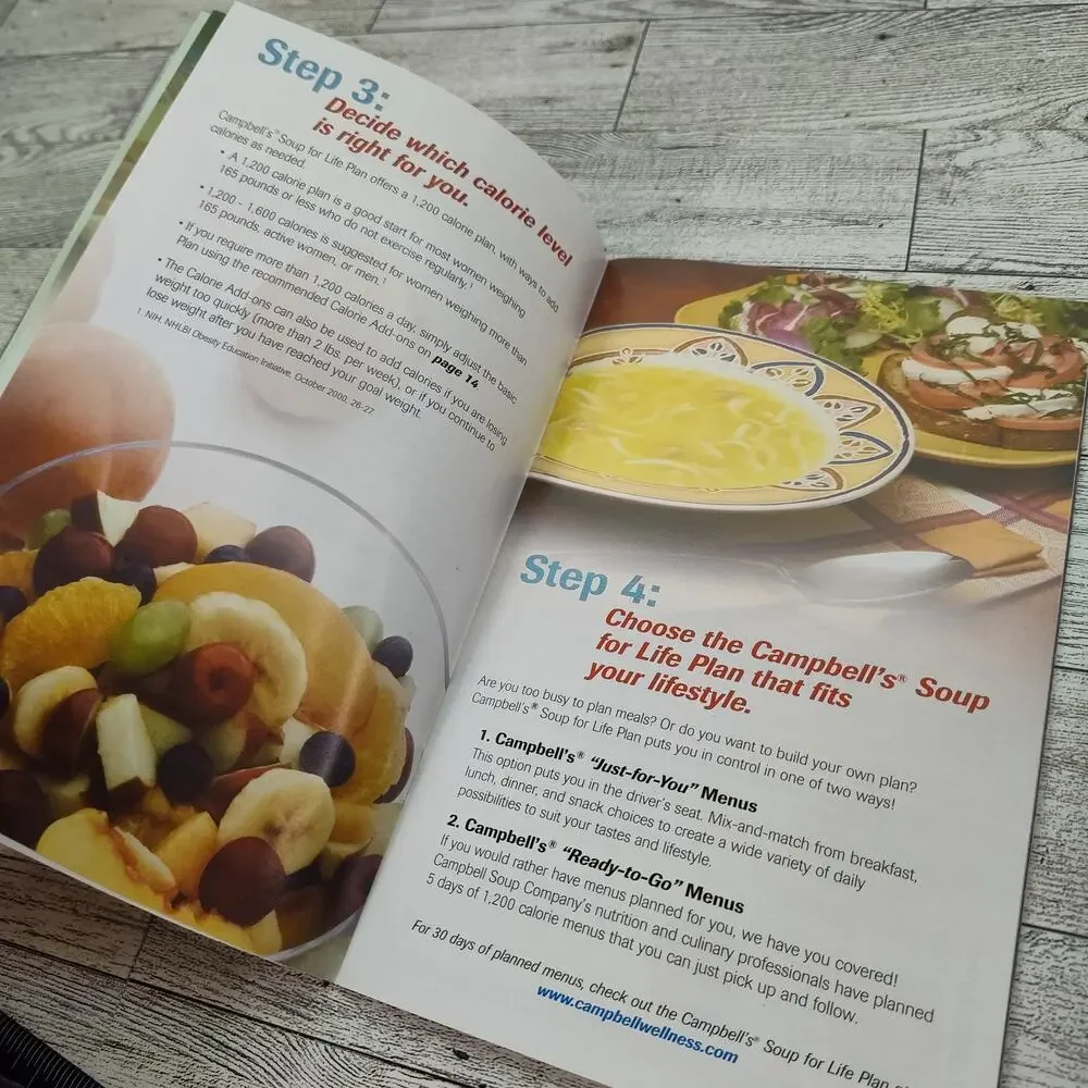 Campbells Soup for‎ Life Plan 2004 Cookbook Booklet Retro Vintage